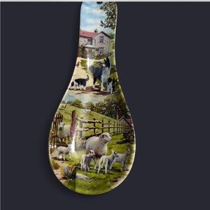 Farm scene spoon rest